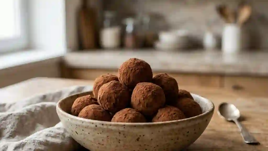 Truffes Fondantes Chocolat Blanc et Rhum - Photo de présentation