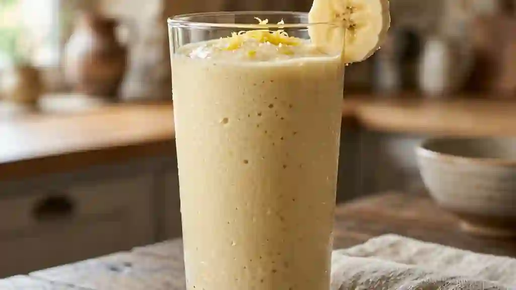 Batido banane et vanille ultra-crémeux - Photo de présentation