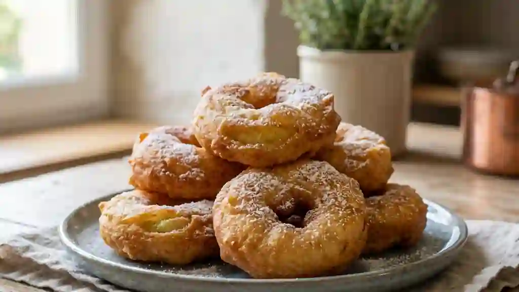 Beignets de pommes fondants à la fleur d'oranger - Photo de présentation
