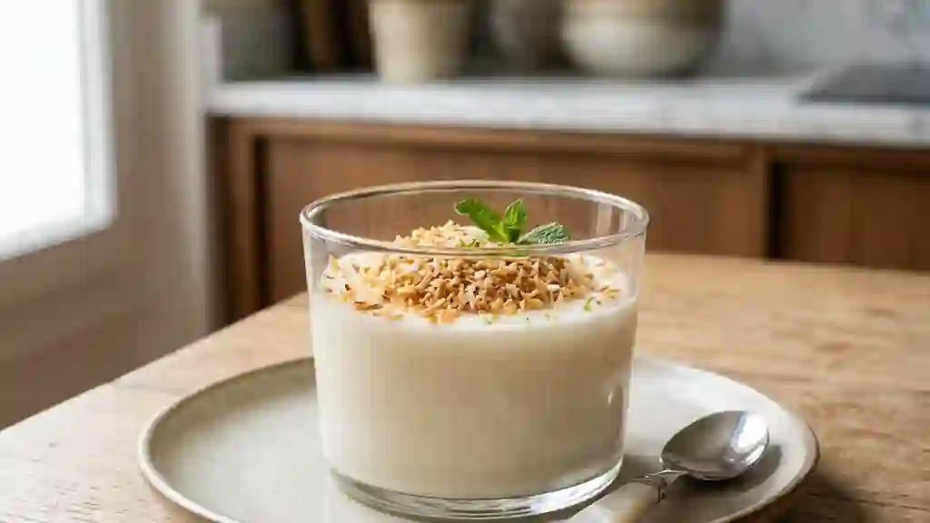 Blanc-manger coco fondant et vanillé - Photo de présentation
