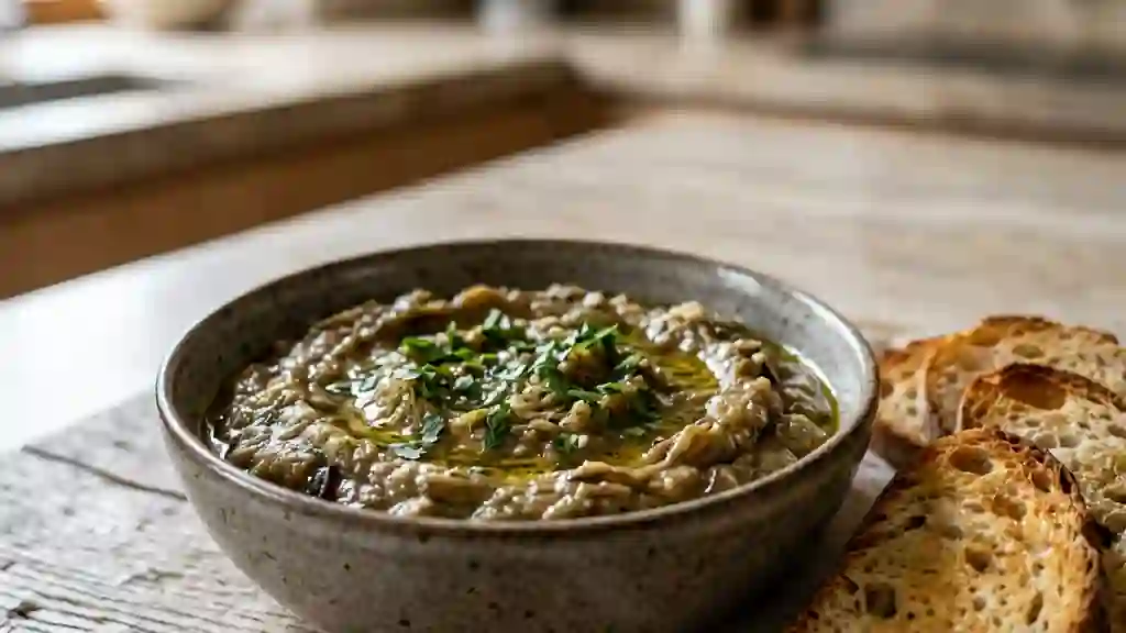 Caviar d'aubergines onctueux et rustique - Photo de présentation