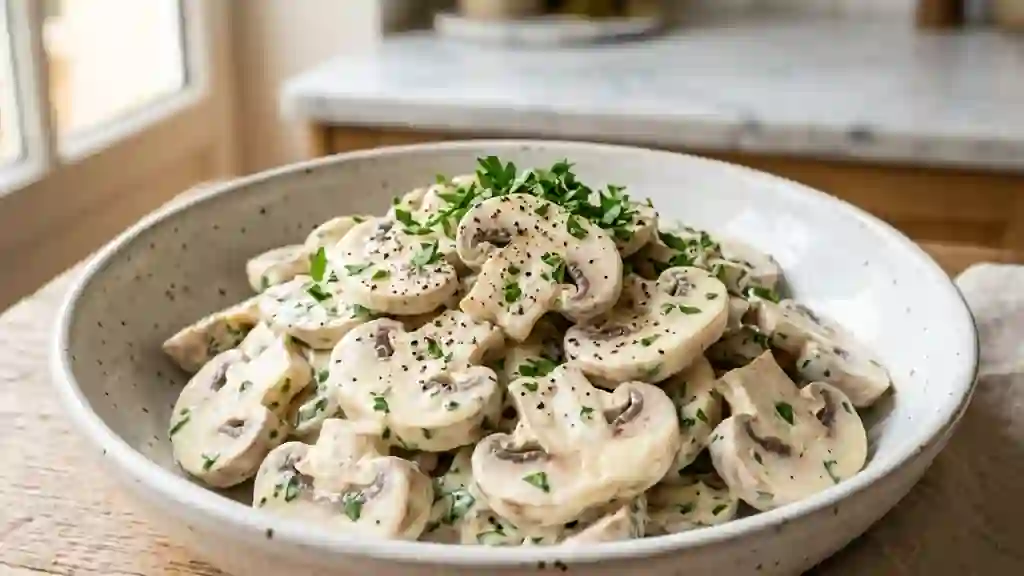 Champignons croquants à la mayo citronnée - Photo de présentation