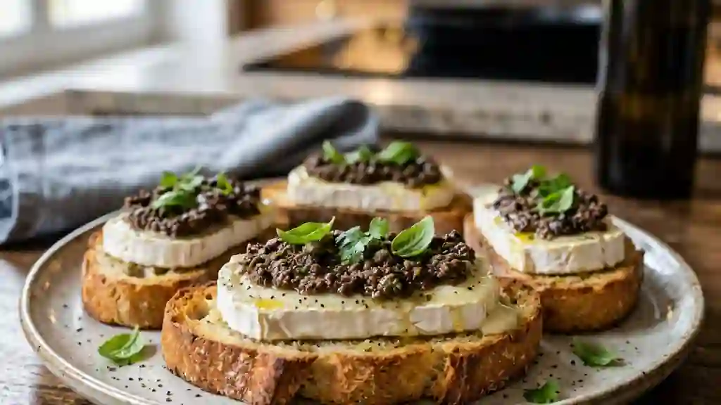 Chèvre fondant et sa tapenade intense - Photo de présentation