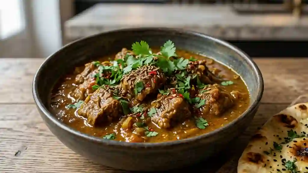 Agneau fondant au curry et lait de coco - Photo de présentation