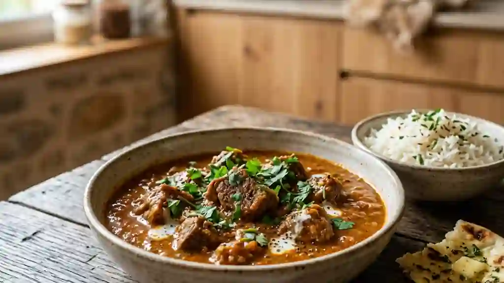 Curry d'agneau fondant au lait de coco - Photo de présentation