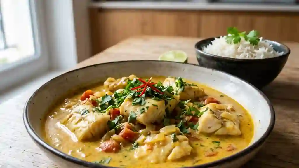 Curry de Poisson Crémeux au Lait de Coco - Photo de présentation