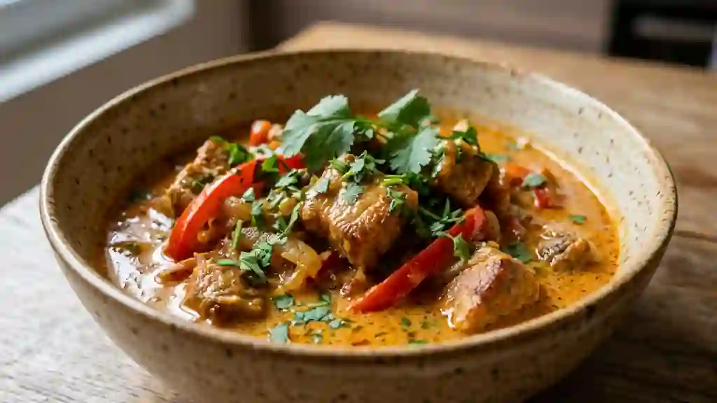 Curry de porc fondant au coco - Photo de présentation