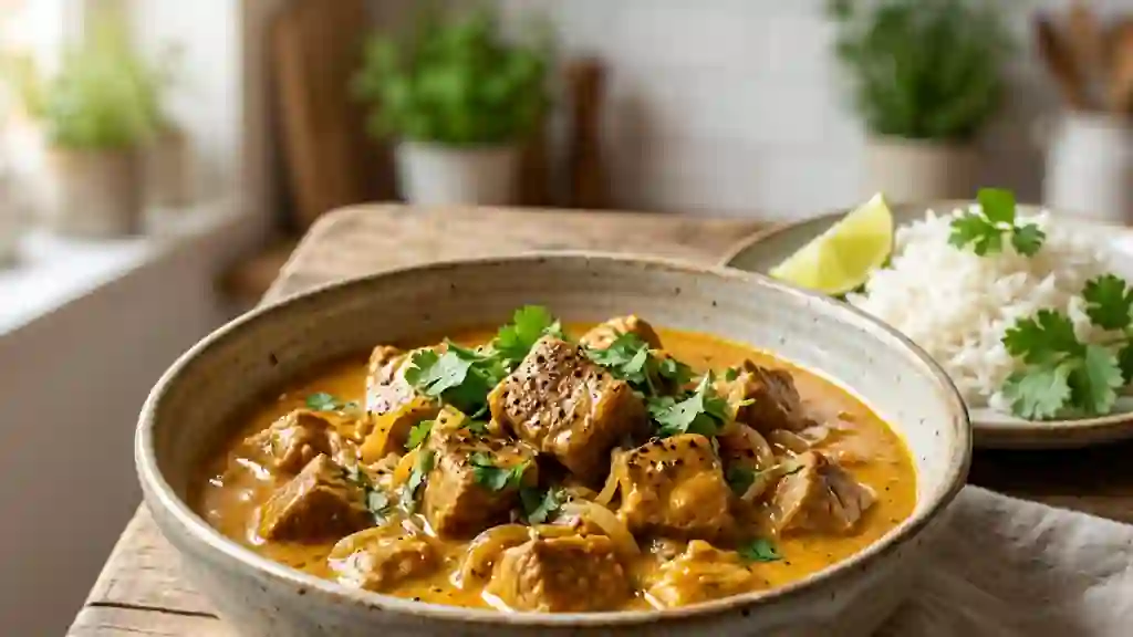 Veau fondant au curry et lait de coco - Photo de présentation