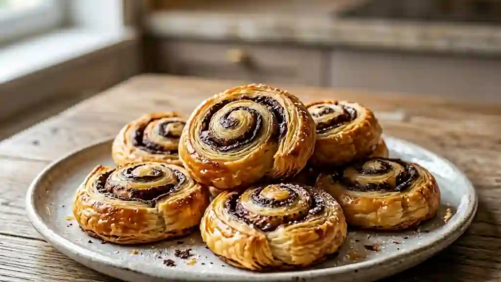 Escargots Feuilletés au Chocolat Fondant - Photo de présentation