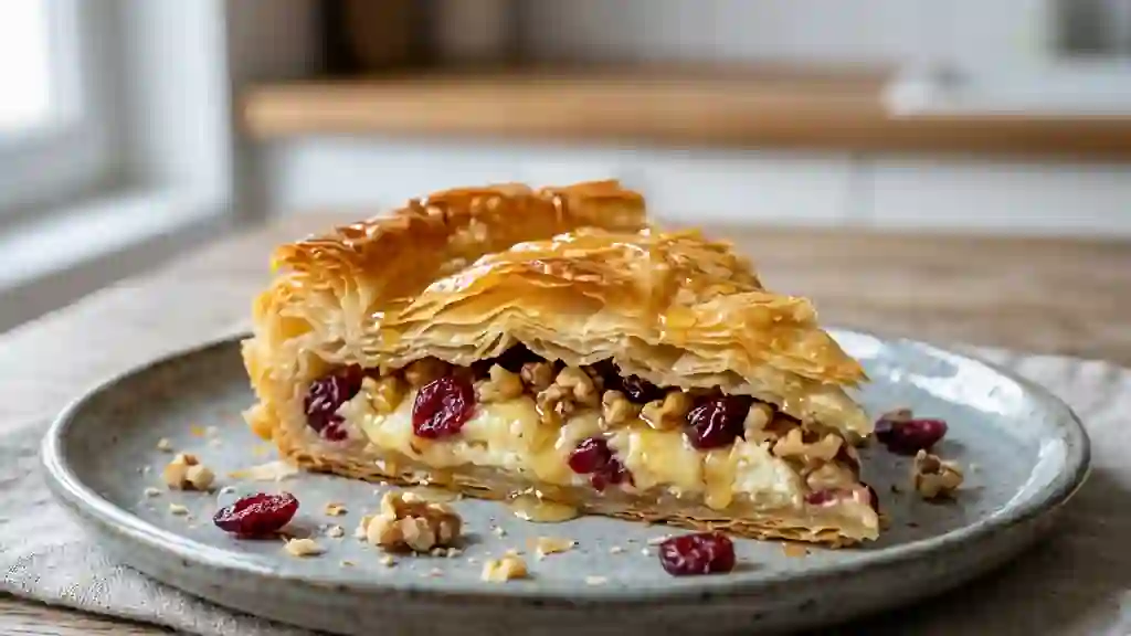 Croustillant Phyllo Canneberges et Fromage Frais - Photo de présentation