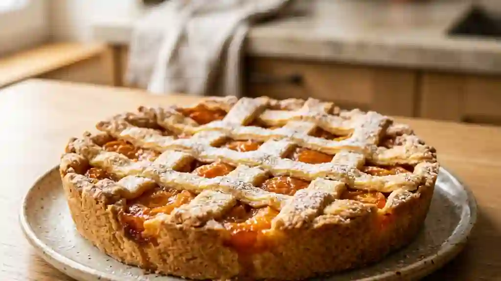 Croustillant sablé aux abricots fondants - Photo de présentation