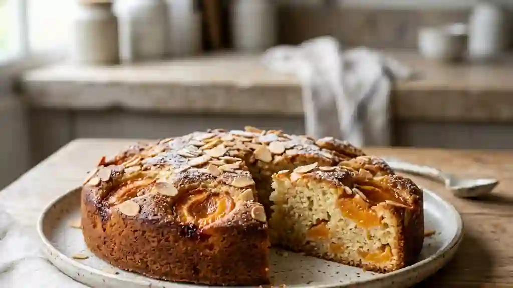 Moelleux fondant abricot et poudre d'amande - Photo de présentation