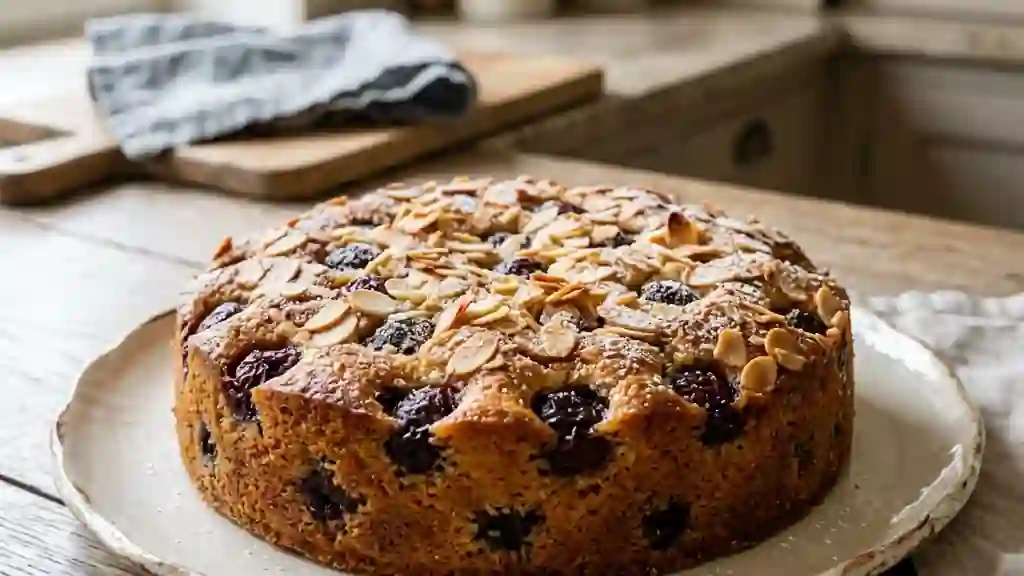 Gâteau Moelleux aux Cerises et Amandes - Photo de présentation