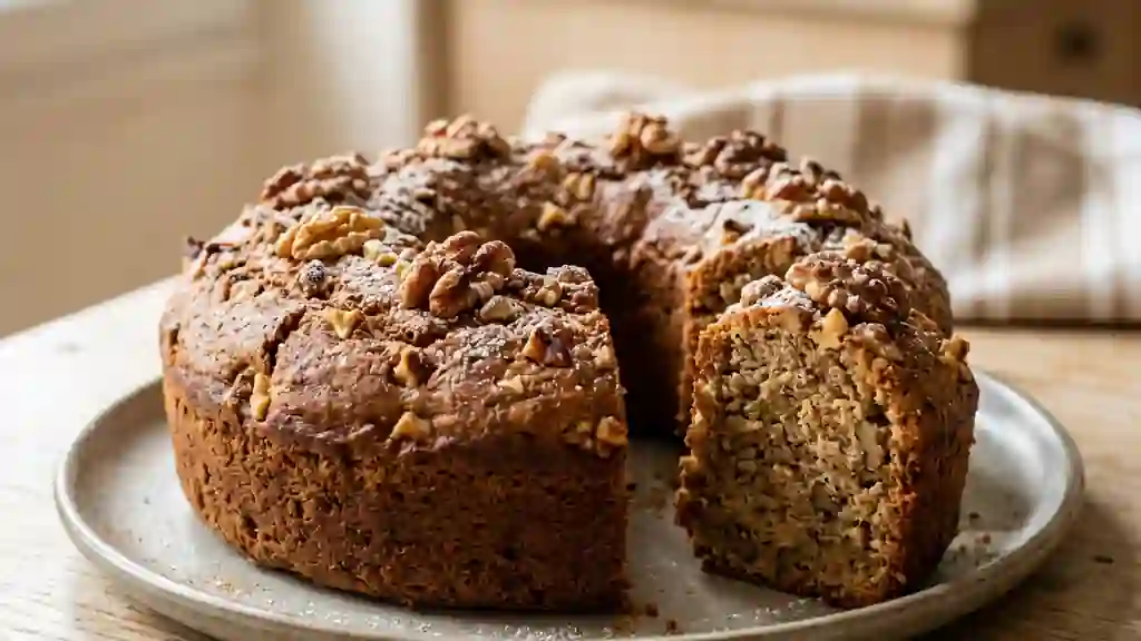 Gâteau Fondant aux Noix et Rhum Ambré - Photo de présentation