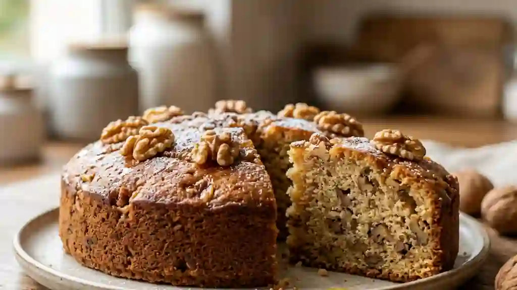 Gâteau Fondant Noix et Miel - Photo de présentation