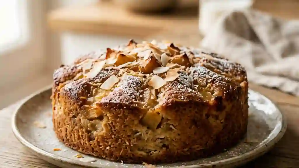 Moelleux Fondant aux Pommes et Noix de Coco - Photo de présentation