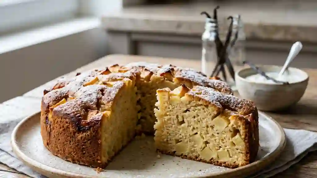 Gâteau aux pommes ultra-moelleux au yaourt - Photo de présentation