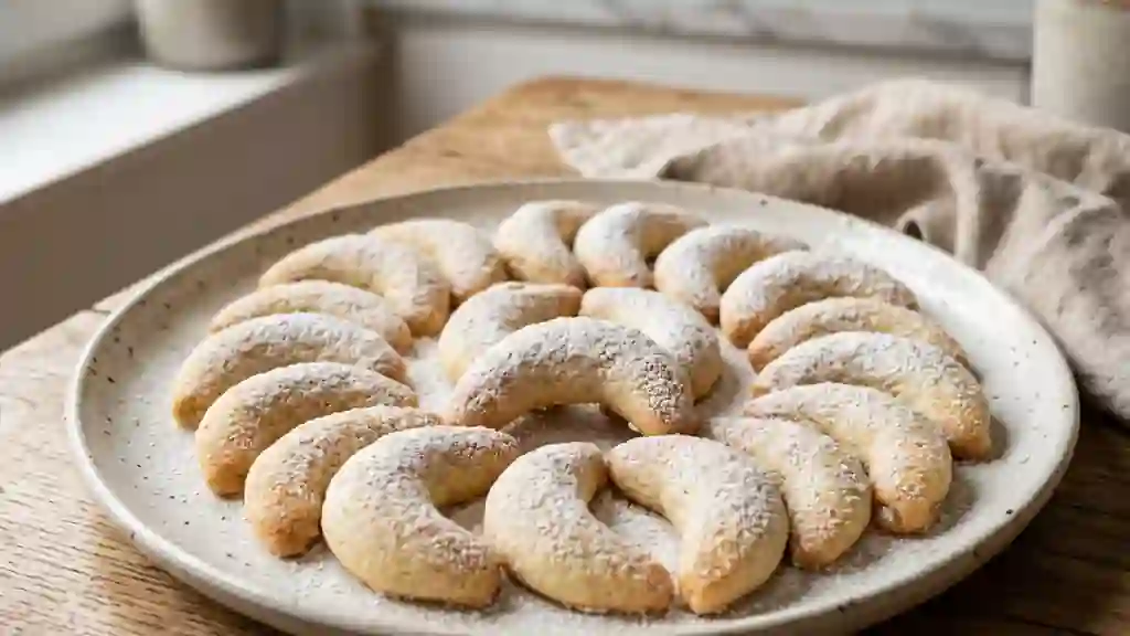 Kipferls fondants cannelle et amande - Photo de présentation