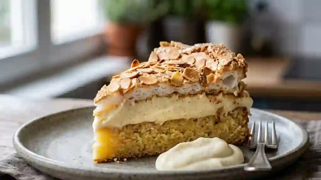 Kvaefjordkake Nuageux Vanille et Amandes - Photo de présentation