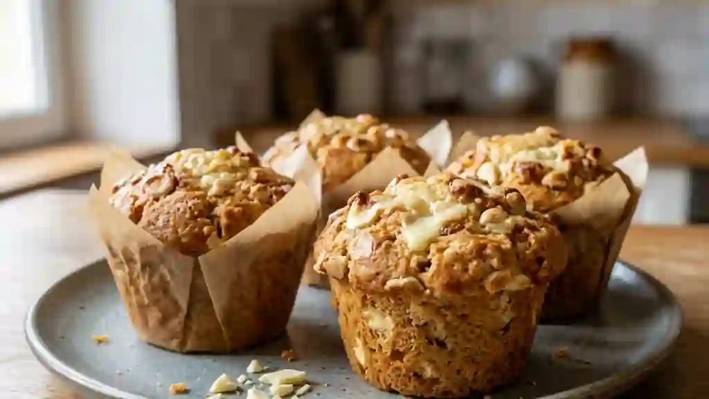Muffins fondants au chocolat blanc - Photo de présentation