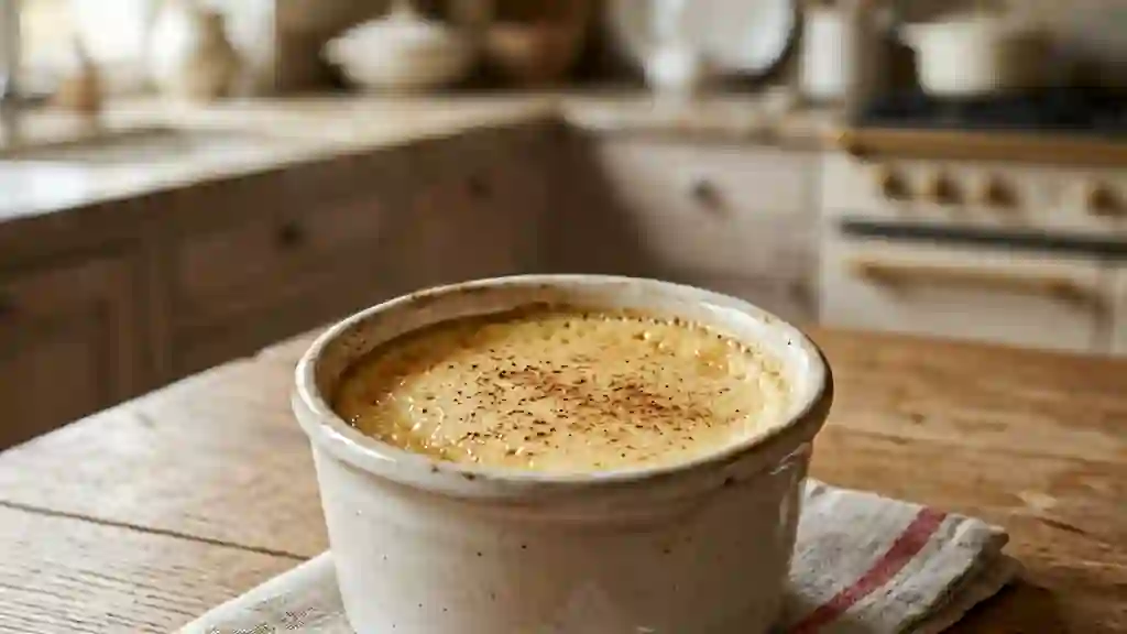 Oeufs au lait fondants à la cannelle - Photo de présentation