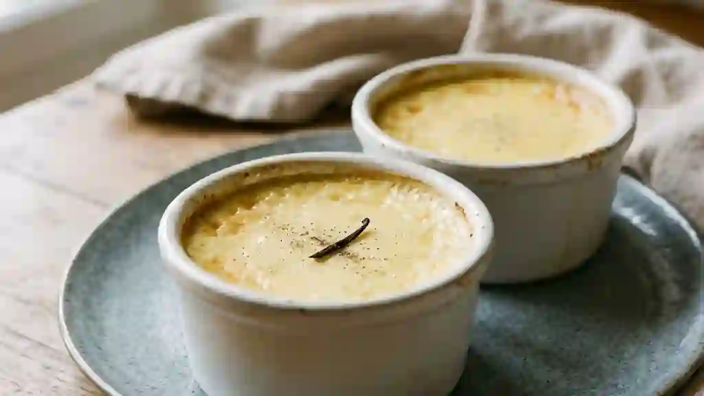 Petits pots d'oeufs au lait fondants - Photo de présentation