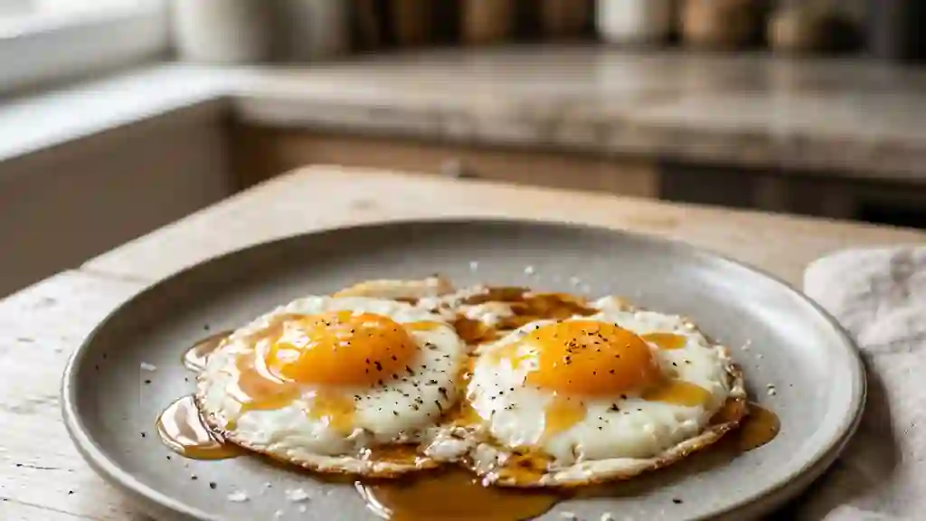 Œufs au Plat au Sirop d'Érable Caramélisé - Photo de présentation