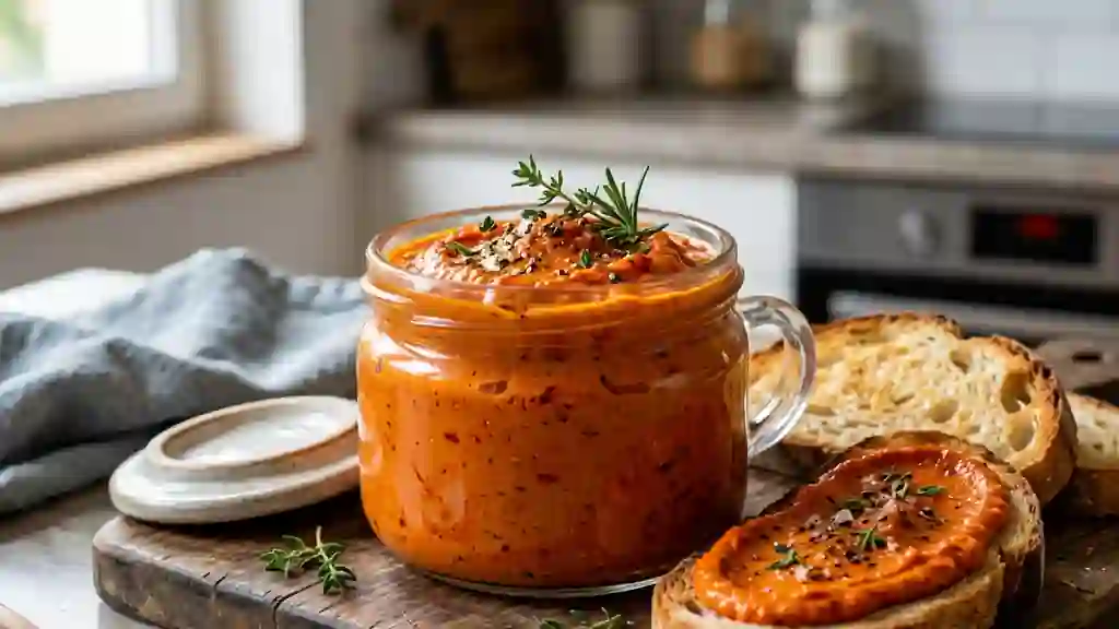 Crème de Poivrons Rôtis et Fromage Frais - Photo de présentation