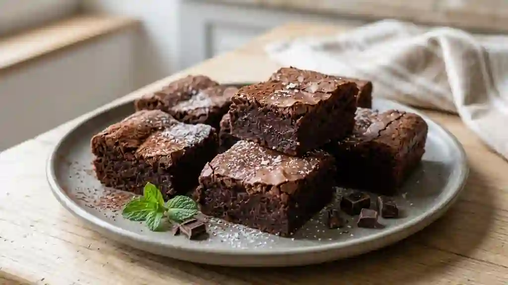 Pavés chocolatés fondants au lait concentré - Photo de présentation