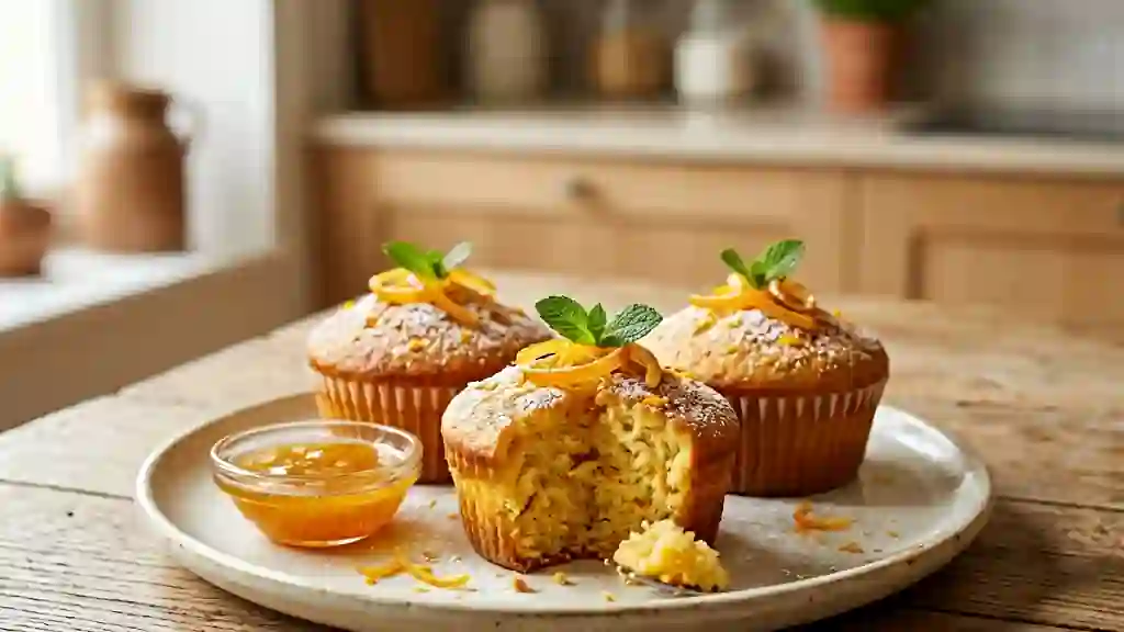 Moelleux fondants à l'orange intense - Photo de présentation