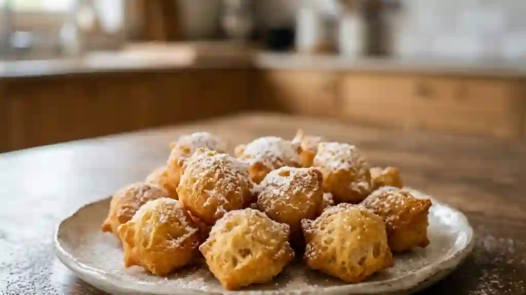 Pets de nonnes soufflés et croustillants - Photo de présentation