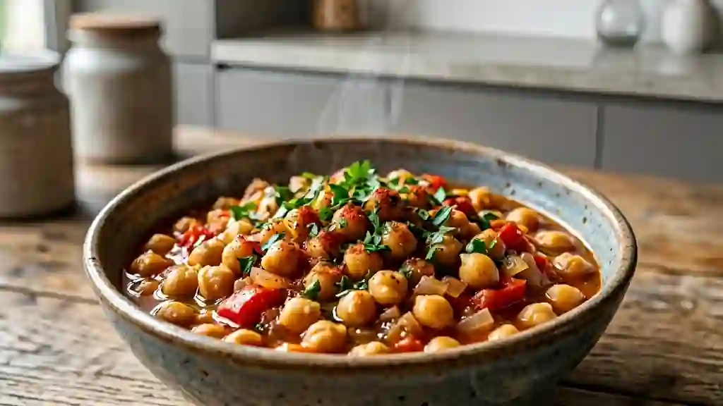 Pois chiche espagnol fondant au paprika - Photo de présentation