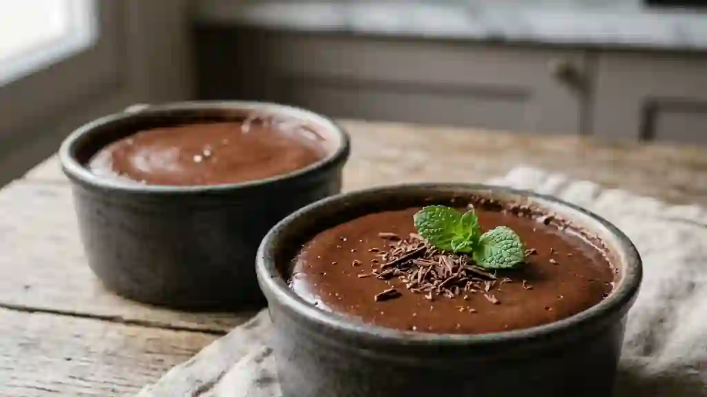 Ramequins fondants au chocolat intense - Photo de présentation