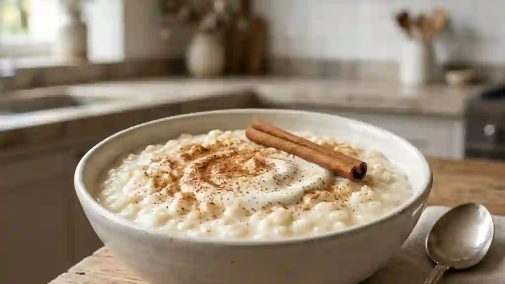 Riz au lait onctueux à la cannelle - Photo de présentation