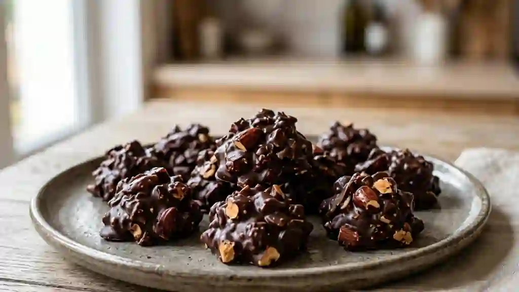 Rochers Craquants Chocolat Noir et Amandes - Photo de présentation