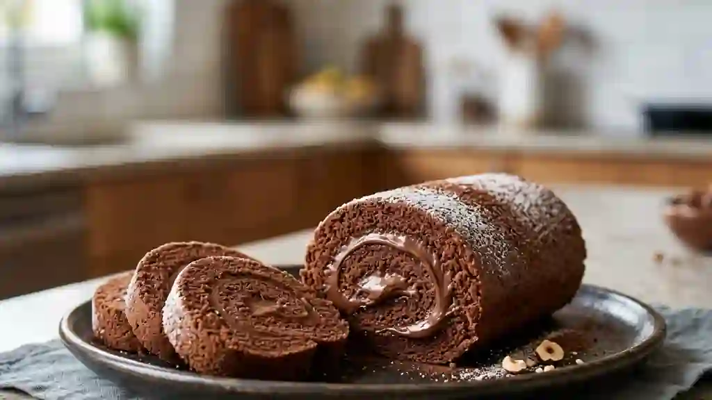 Roulé au Nutella Moelleux et Fondant - Photo de présentation