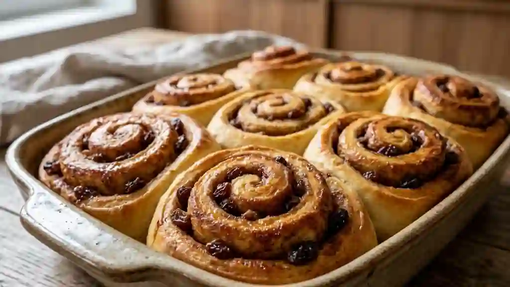 Roulés Moelleux Cannelle et Raisins - Photo de présentation