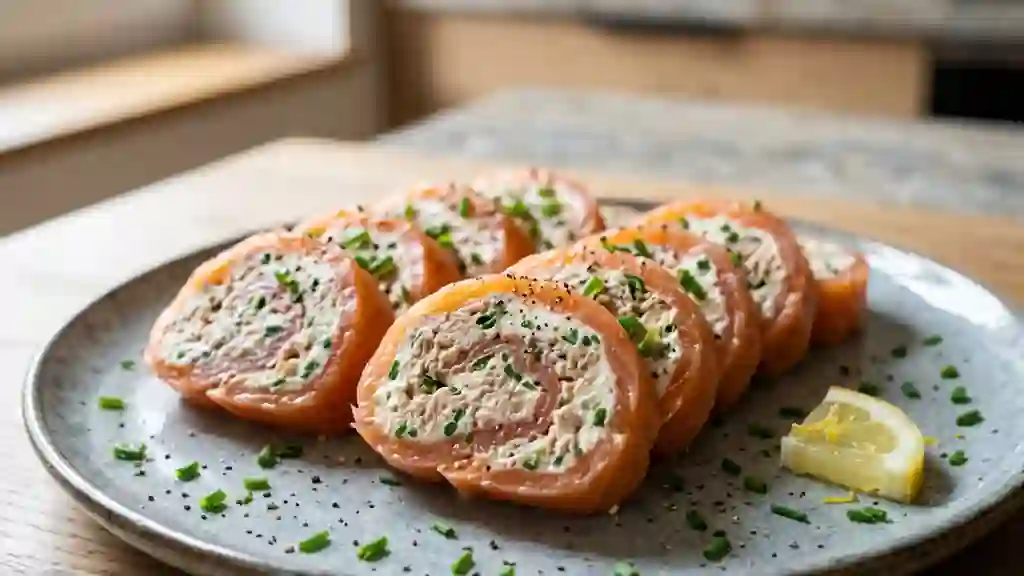 Makis de saumon fondant au thon et ciboulette - Photo de présentation