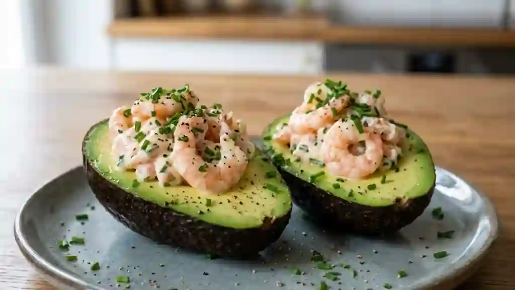 Avocats Fondants aux Crevettes Citronnées - Photo de présentation