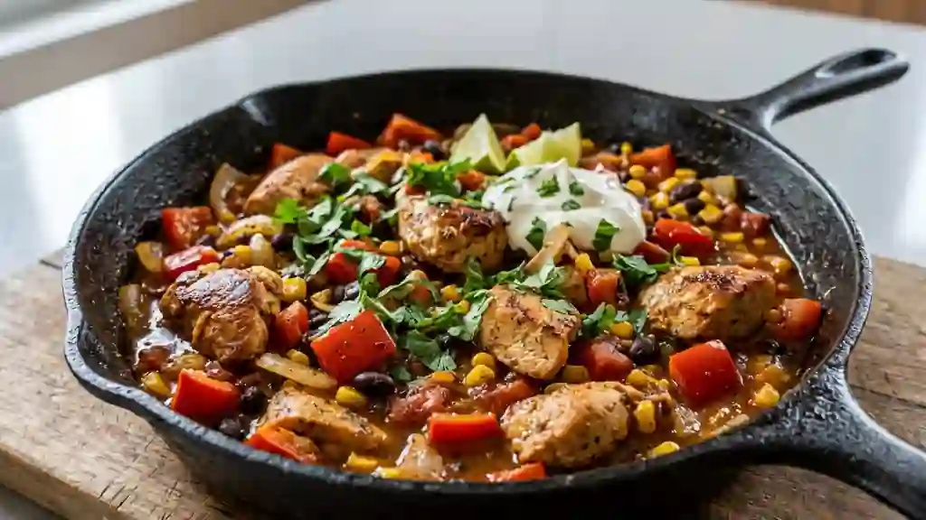 Sauté de dinde mexicain aux épices fumées - Photo de présentation