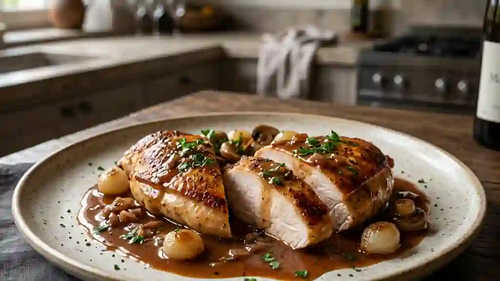 Filets de dinde onctueux au Madère - Photo de présentation