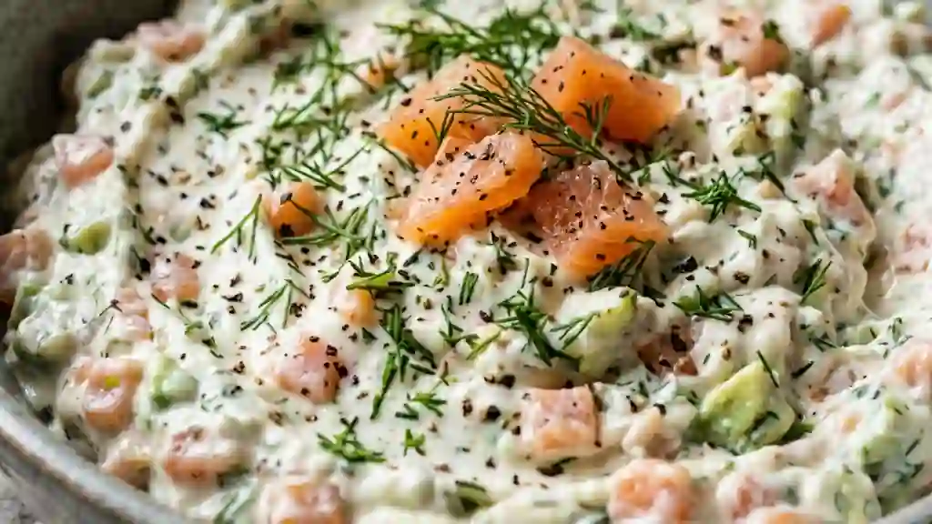 Crème fondante saumon avocat à l'aneth - Photo de présentation