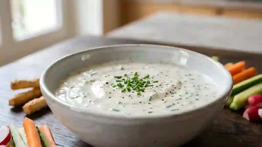 Dip onctueux au yaourt et ciboulette - Photo de présentation