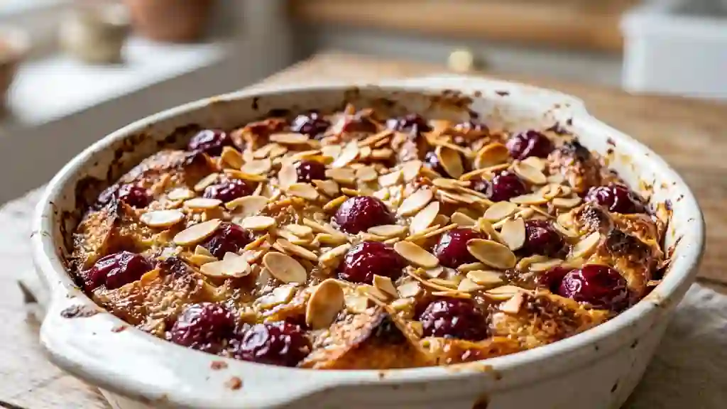 Diplomate fondant cerises et amandes - Photo de présentation