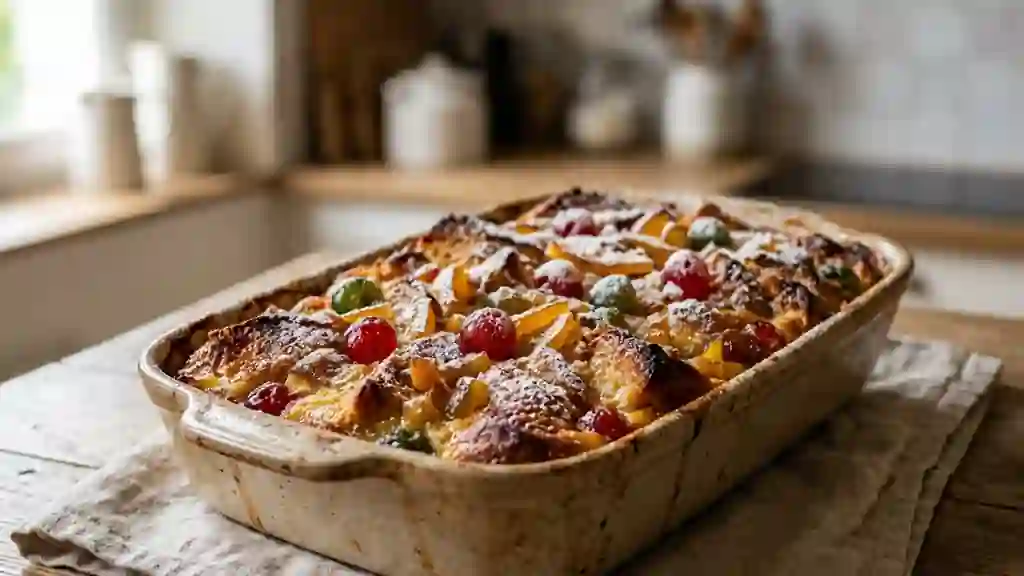 Diplomate fondant aux fruits confits et rhum - Photo de présentation