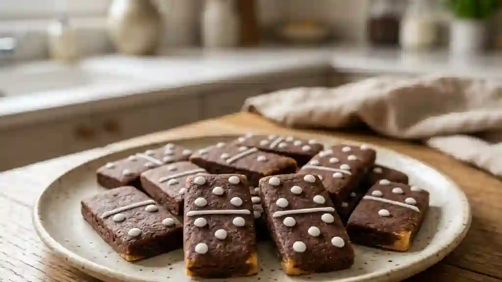 Dominos Sablés au Chocolat Noir - Photo de présentation