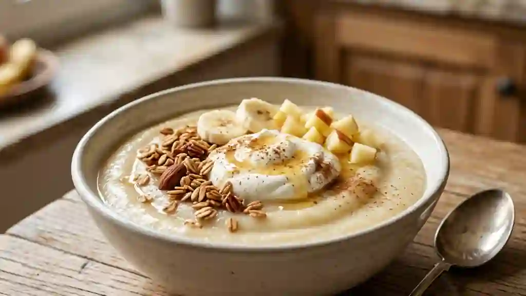 Duo Banane Pomme au Fromage Blanc Crémeux - Photo de présentation