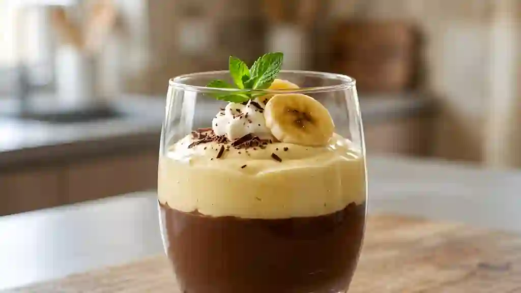 Duo de Mousses Banane et Chocolat Noir - Photo de présentation