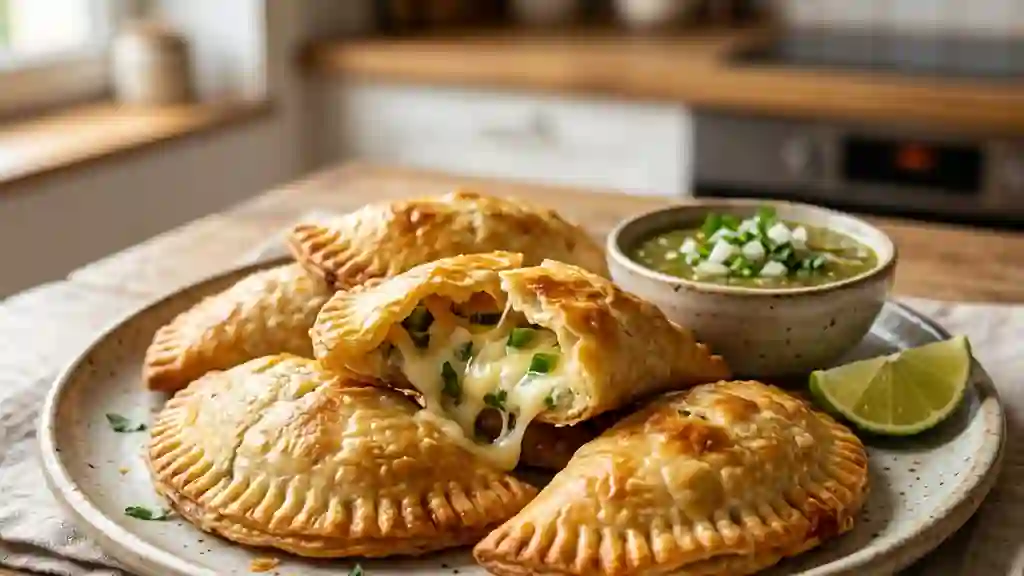 Empanadas fondantes au fromage et jalapeño - Photo de présentation