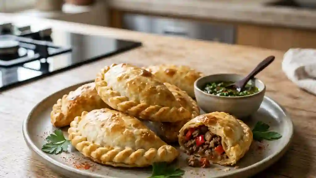 Empanadas au bœuf épicé et poivrons fondants - Photo de présentation
